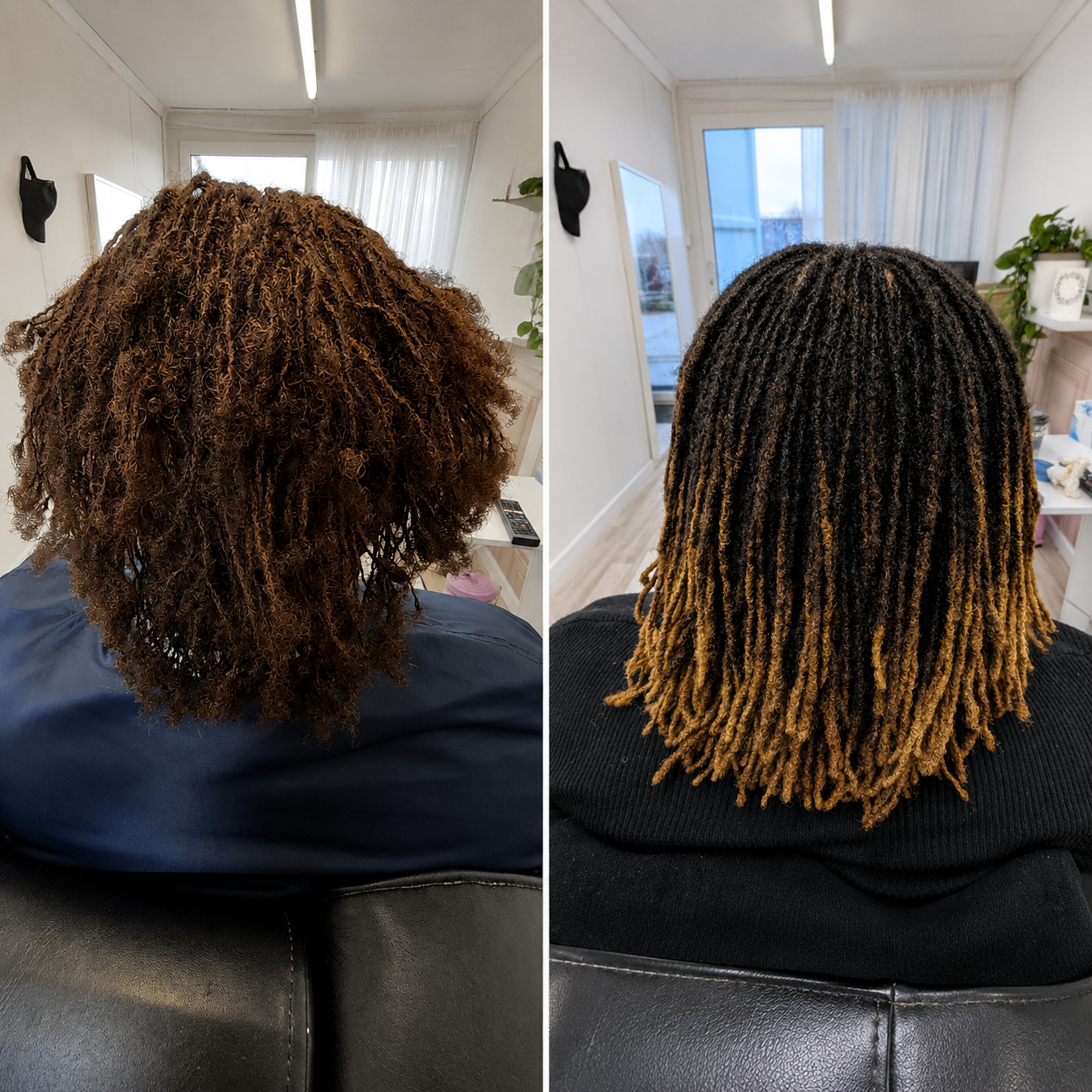 Sisterlocks™ Installation before and after